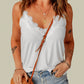 CAMI CHIC Full Size Lace Trim V-Neck Cami Top 🦋