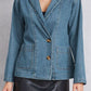 Pocketed Button Up Denim Jacket