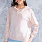 Cable Knit Long Sleeve Hooded Sweater