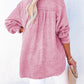 Full Size Buttoned Long Sleeve Blouse