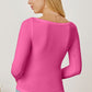 Square Neck Long Sleeve T-Shirt