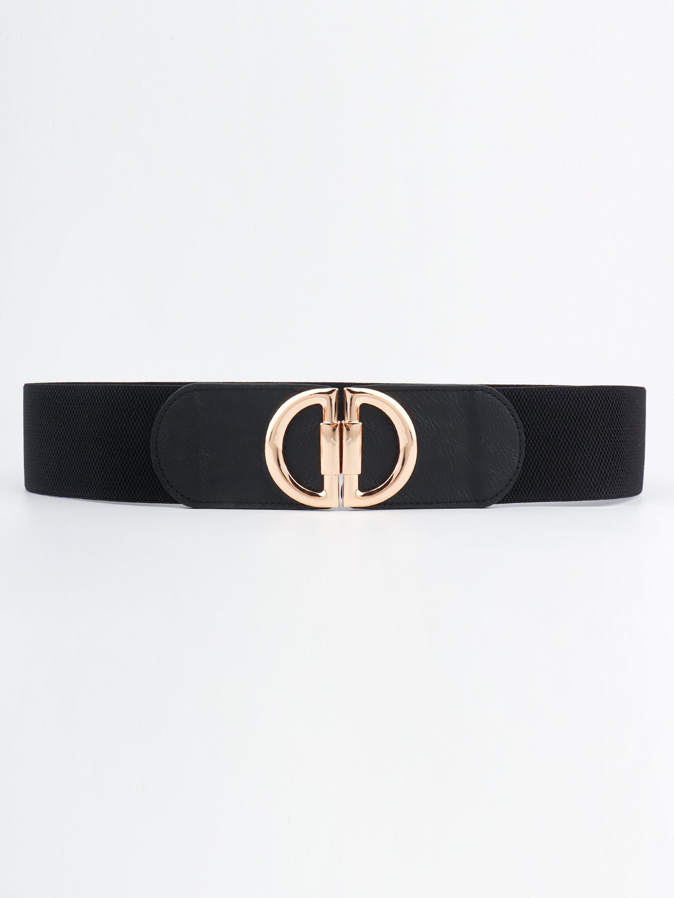 Women's D Buckle Elastic Belt