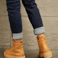 East Lion Corp Platform Caramel Combat Boots