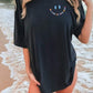 Letter Graphic Round Neck Short Sleeve T-Shirt