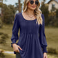 Full Size Puff Sleeve Pleated Blouse