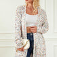 Fashion Mood Heathered Open Front Long Sleeve Cardigan
