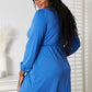 Double Take Full Size Scoop Neck Empire Waist Long Sleeve Magic Dress