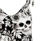 Skull Print Scoop Neck Cami