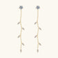 1.38 Carat Moissanite 925 Sterling Silver Leaf Earrings
