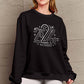 Simply Love Full Size 2024 Round Neck Dropped Shoulder Sweatshirt