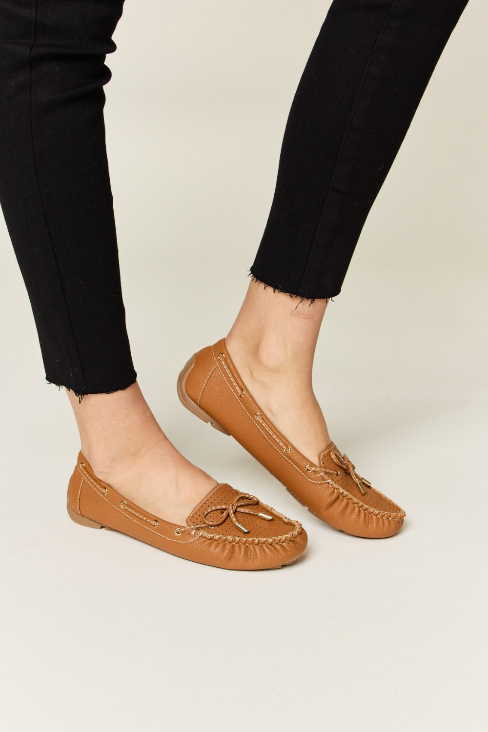 Forever Link Bow Decor Flat Loafers *