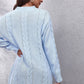 Athena Rea Cable-Knit Round Neck Sweater Dress