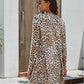 Printed Open Front Longline Cardigan