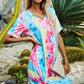 Women's Twisted V-Neck Short Sleeve Dress