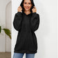Full Size Raglan Sleeve Front Pocket Hoodie