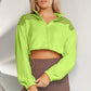 ShaysCoatsnMore Contrast Drawstring Zip Up Jacket
