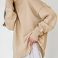Turtle Neck Dropped Shoulder Sweater