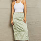 HYFVE Just In Time High Waisted Cargo Midi Skirt