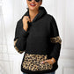 Sherpa Leopard Long Sleeve Hoodie