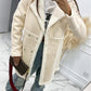 CoatsGallor Lapel Collar Exposed Seam Buttoned Coat