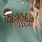 Christmas Themed Round Neck Letter Graphic Long Sleeve Sweatshirt