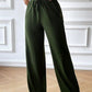 Drawstring Wide Leg Pants with Pocketed