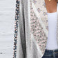 Printed Open Front Long Sleeve Cardigan