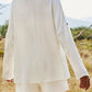 H.H.J. Texture Button Up Shirt and Shorts Set