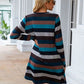 Women's Candida Striped Round Neck Long Sleeve Dress
