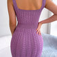 Women's Cable-Knit Sleeveless Mini Dress
