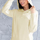 Cable Knit Long Sleeve Hooded Sweater