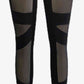 YogaAthletics Spliced Black Mesh Leggings
