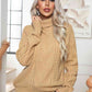 Turtleneck Cable-Knit Long Sleeve Sweater