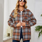 Plaid Collared Shirt Jacket