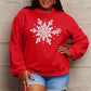 Simply Love Full Size Christmas Snowflake Graphic Sweatshirt