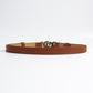 Chic Woman Alloy Buckle PU Belt
