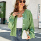 Openwork Pompom Puff Sleeve Cardigan