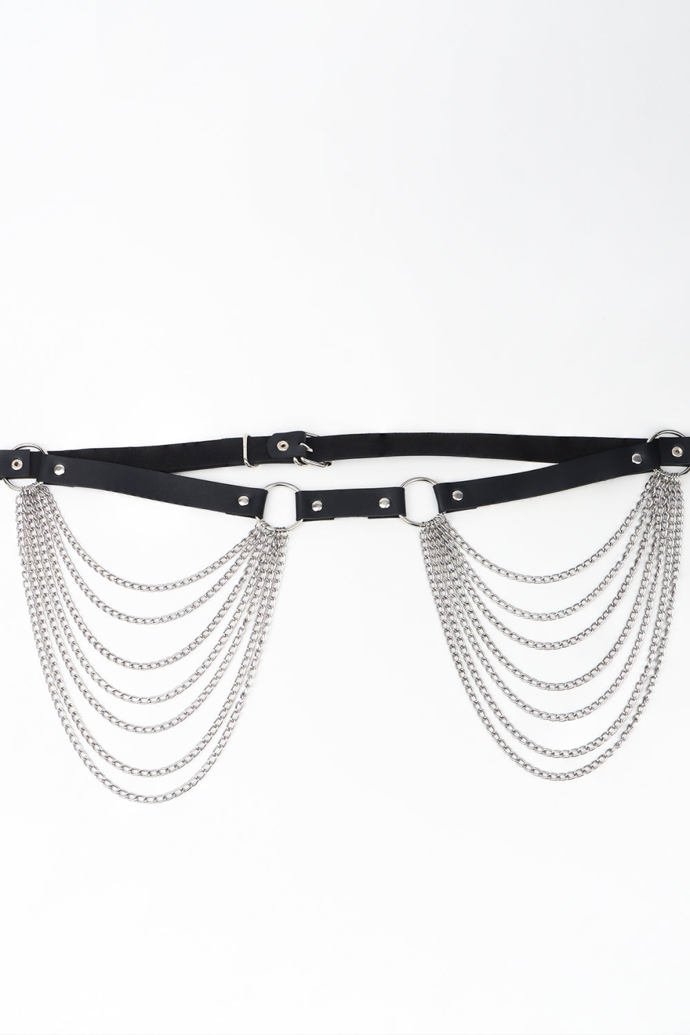 Women's PU Belt with Chain