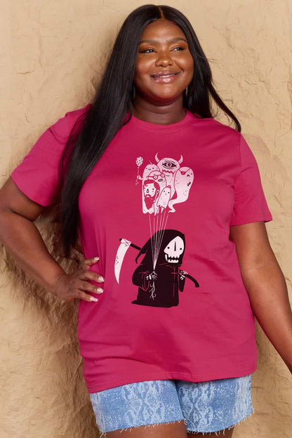 Malibu Dreams Simply Love Full Size Death Graphic T-Shirt
