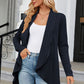 LakenLea Full Size Open Front Long Sleeve Cardigan