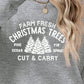 Christmas Themed Round Neck Graphic Long Sleeve Sweatshirt