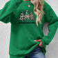 CHRISTMAS THEMED Graphic Round Neck Dropped Shoulder Sweatshirt