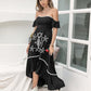 High-Low Off-Shoulder Dress