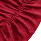 Women's Lucetta Glitter Ruched Cowl Neck Wrap Dress