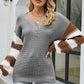 Color Block V-Neck Dropped Shoulder Sweater