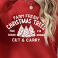 Christmas Themed Round Neck Graphic Long Sleeve Sweatshirt