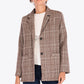 Women's Bryony Plaid Two-Button Blazer
