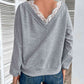 Lace Detail Long Sleeve Top