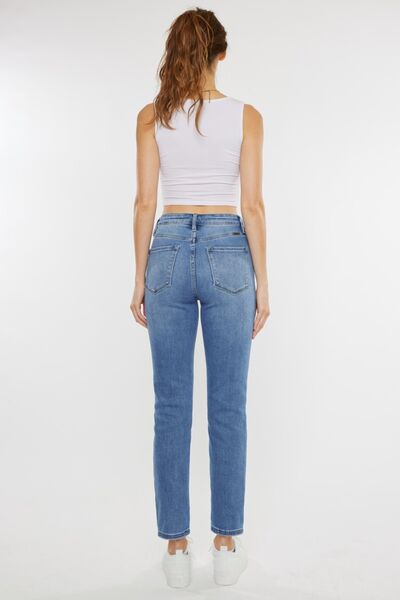 Kancan Full Size Cat's Whiskers High Waist Jeans *