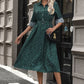 Polka Dot Tied Button Up Dress